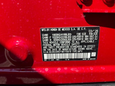 2026 Honda HR-V AWD Sport
