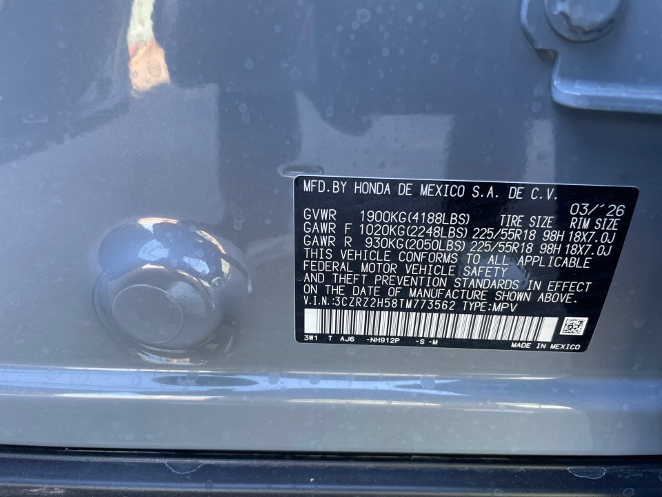 2026 Honda HR-V AWD Sport