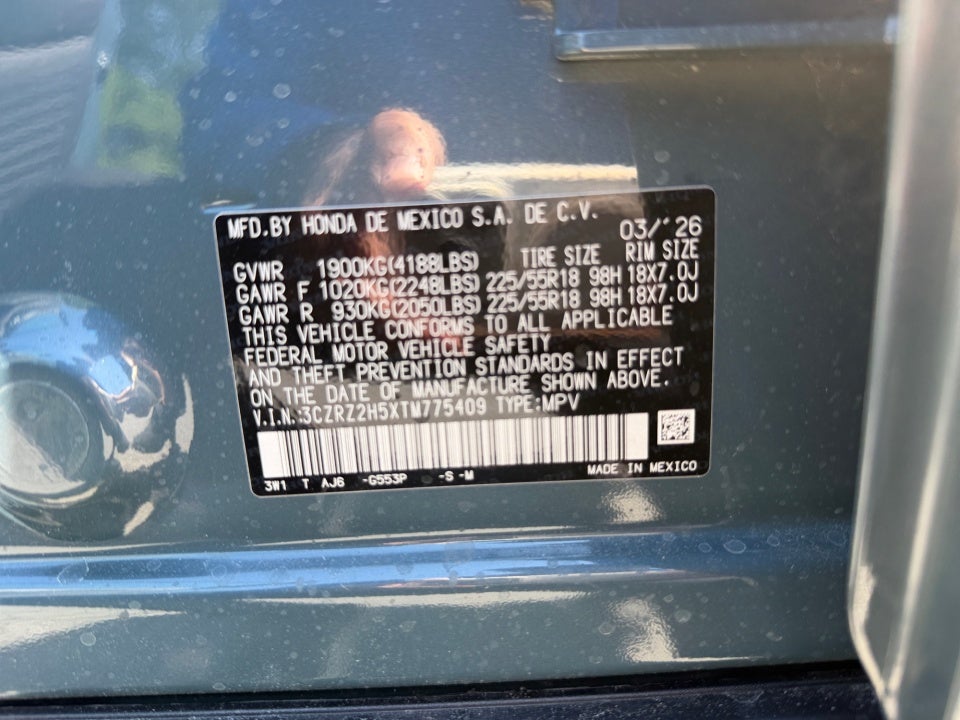 2026 Honda HR-V AWD Sport