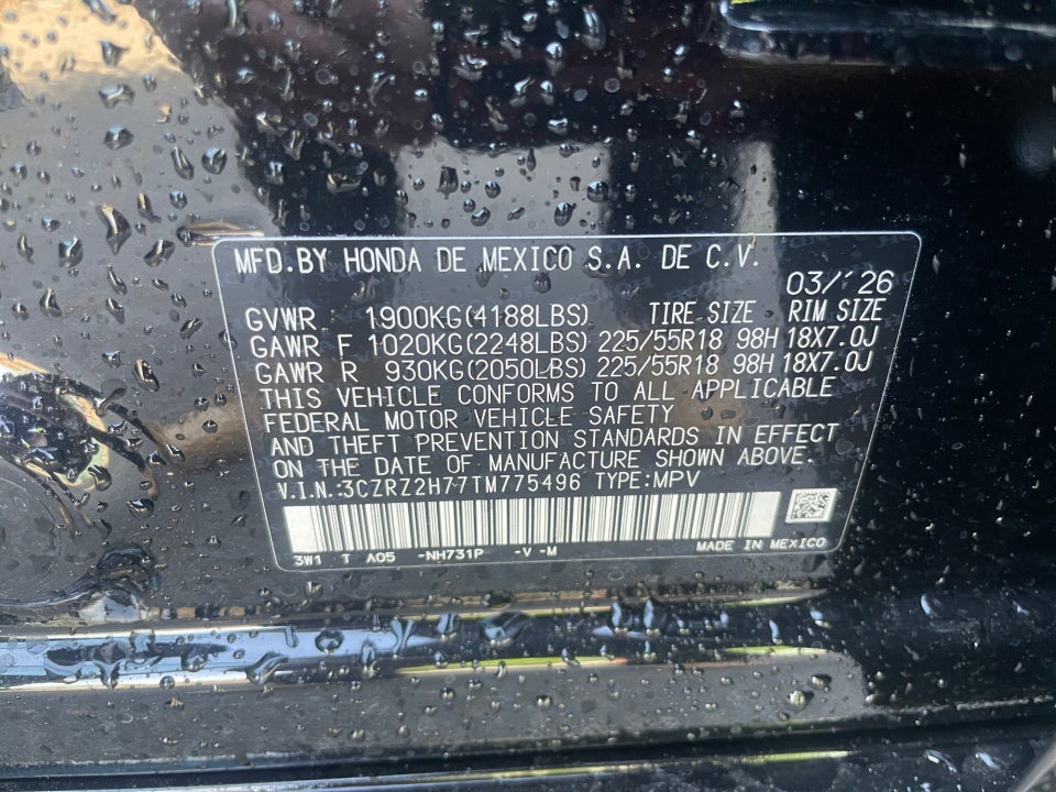 2026 Honda HR-V AWD EX-L