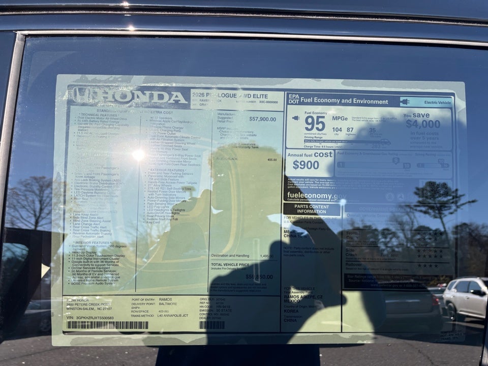 2026 Honda Prologue Elite