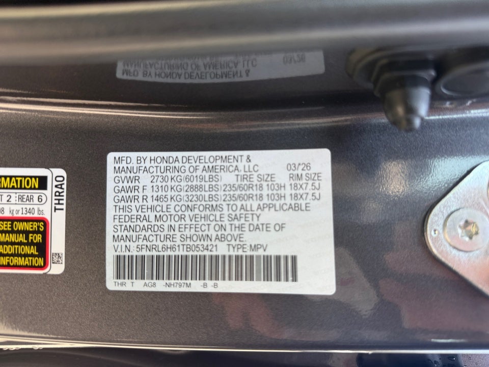 2026 Honda Odyssey EX-L