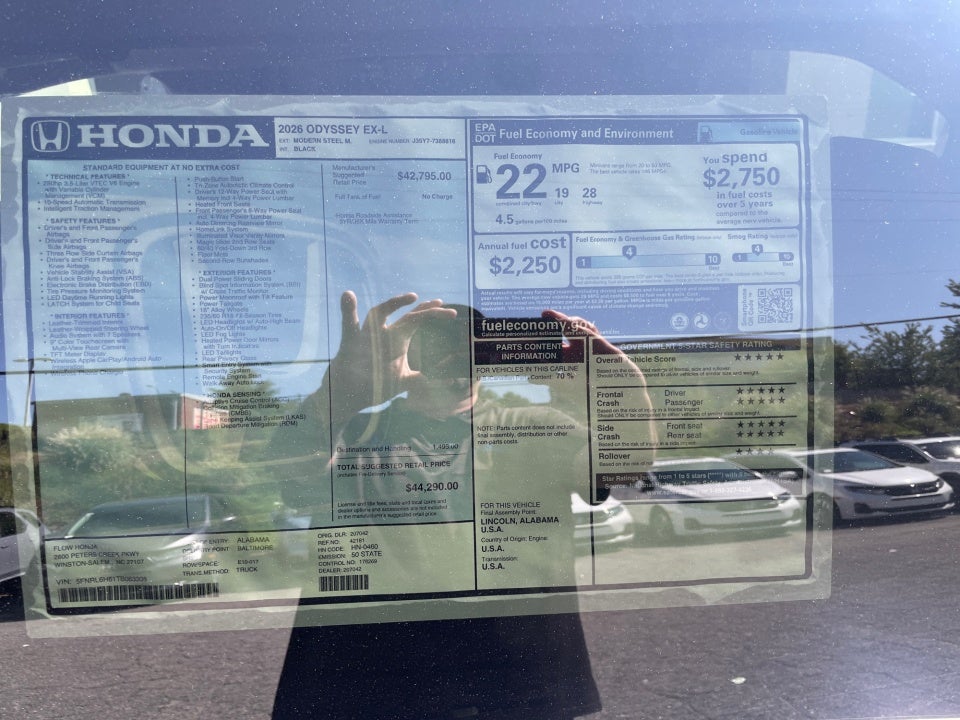2026 Honda Odyssey EX-L