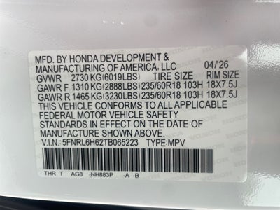 2026 Honda Odyssey EX-L