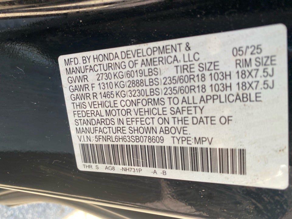 2025 Honda Odyssey EX-L