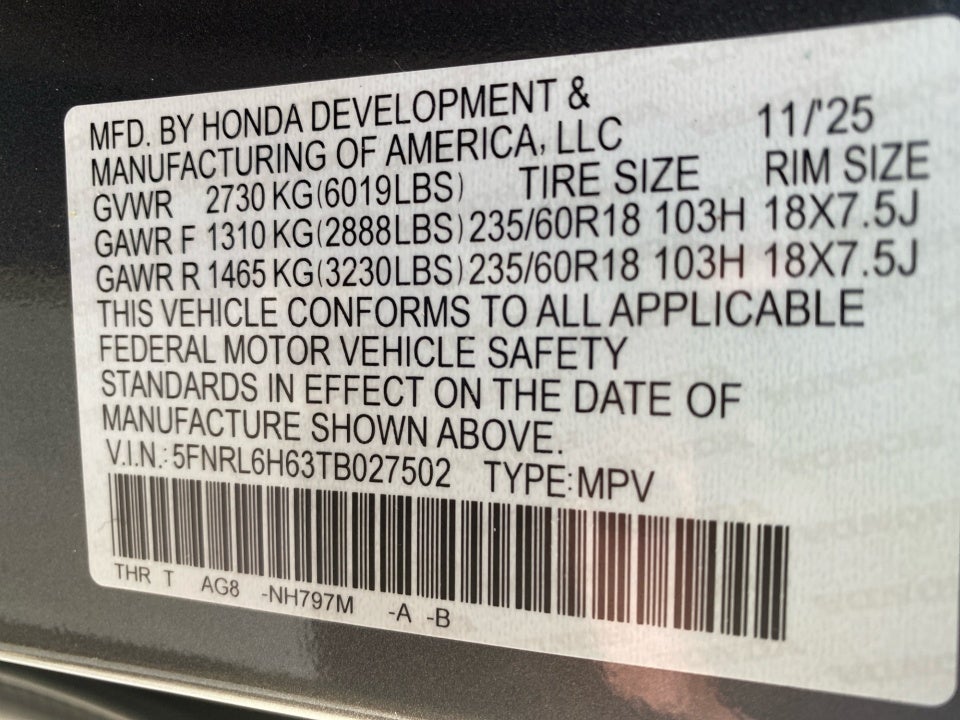 2026 Honda Odyssey EX-L