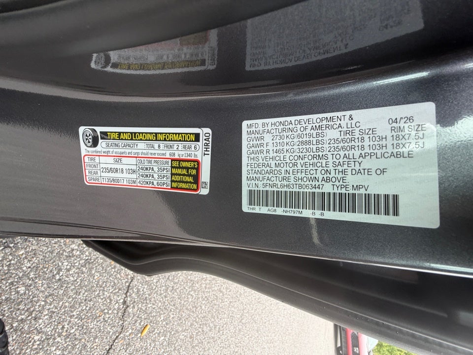 2026 Honda Odyssey EX-L