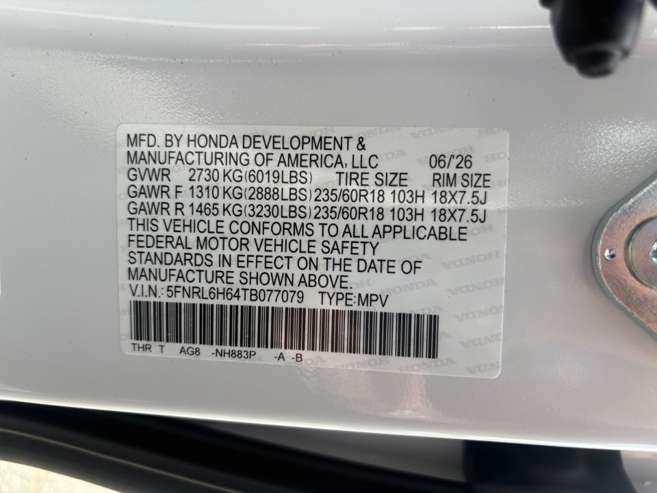 2026 Honda Odyssey EX-L