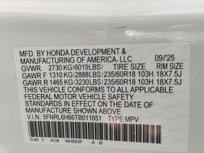 2026 Honda Odyssey EX-L