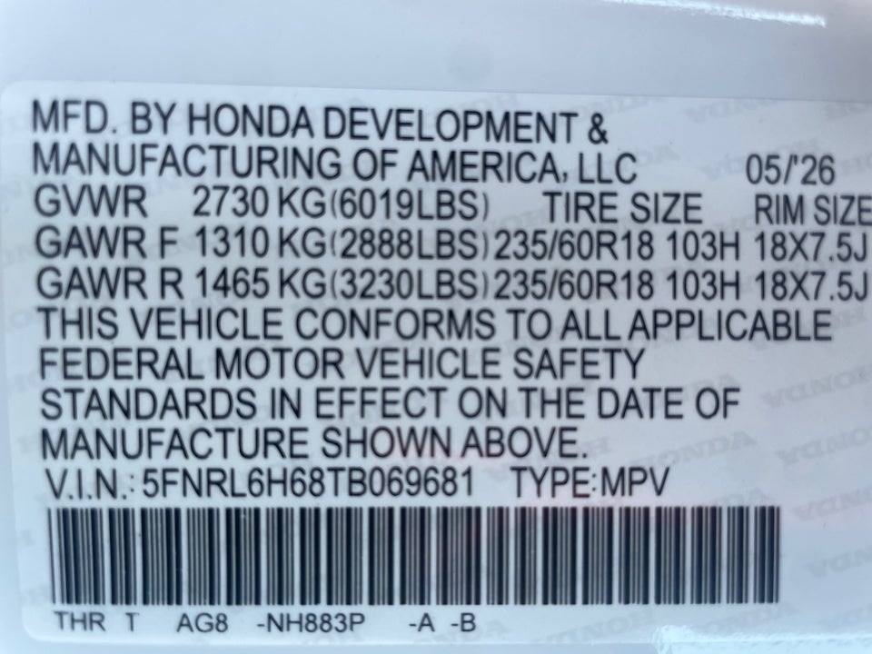 2026 Honda Odyssey EX-L