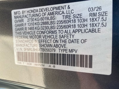 2026 Honda Odyssey EX-L