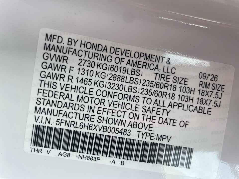 2027 Honda Odyssey EX-L