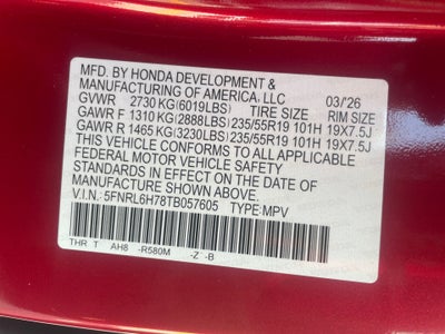 2026 Honda Odyssey Sport-L