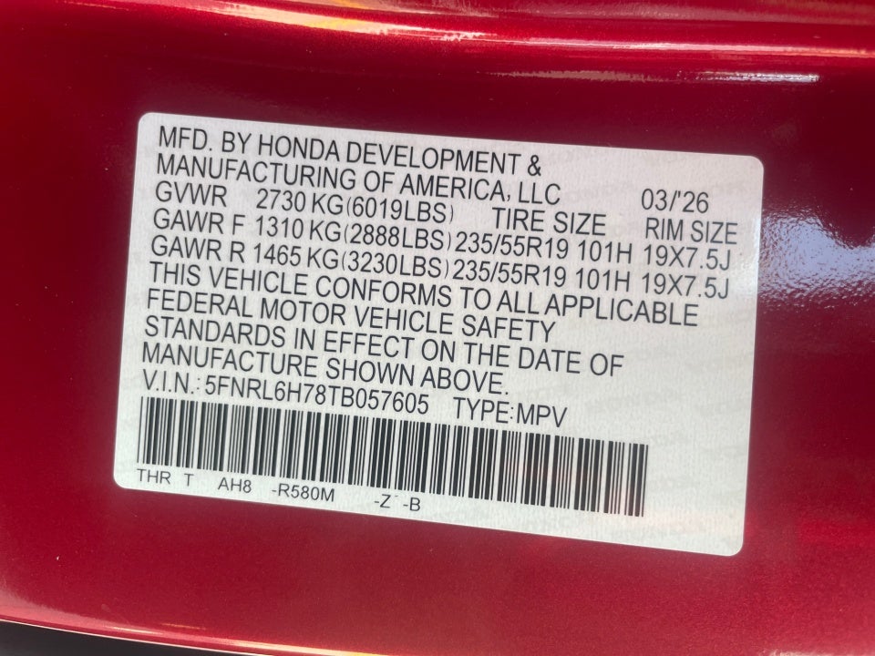 2026 Honda Odyssey Sport-L