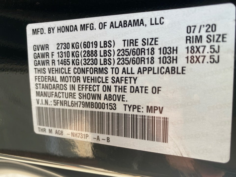 2021 Honda Odyssey EX-L