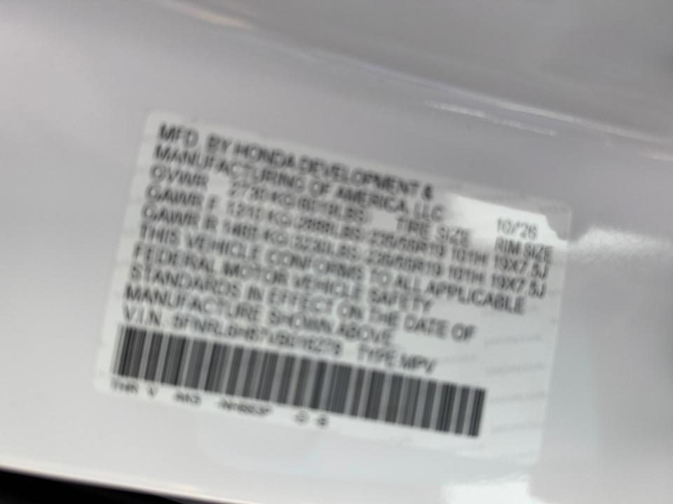 2027 Honda Odyssey Touring