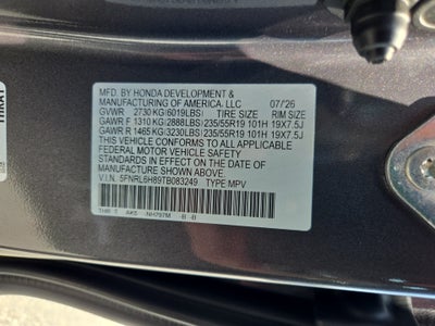 2026 Honda Odyssey Touring