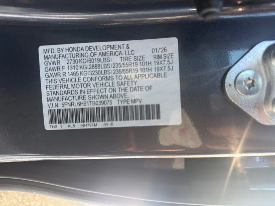 2026 Honda Odyssey Elite