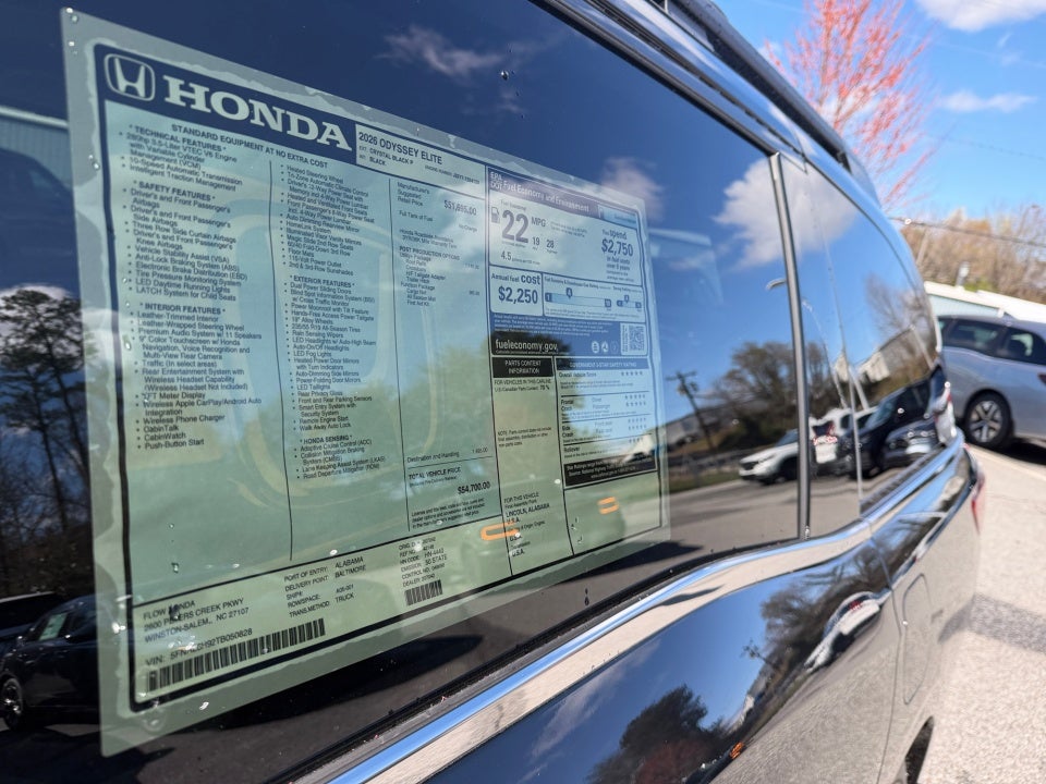 2026 Honda Odyssey Elite