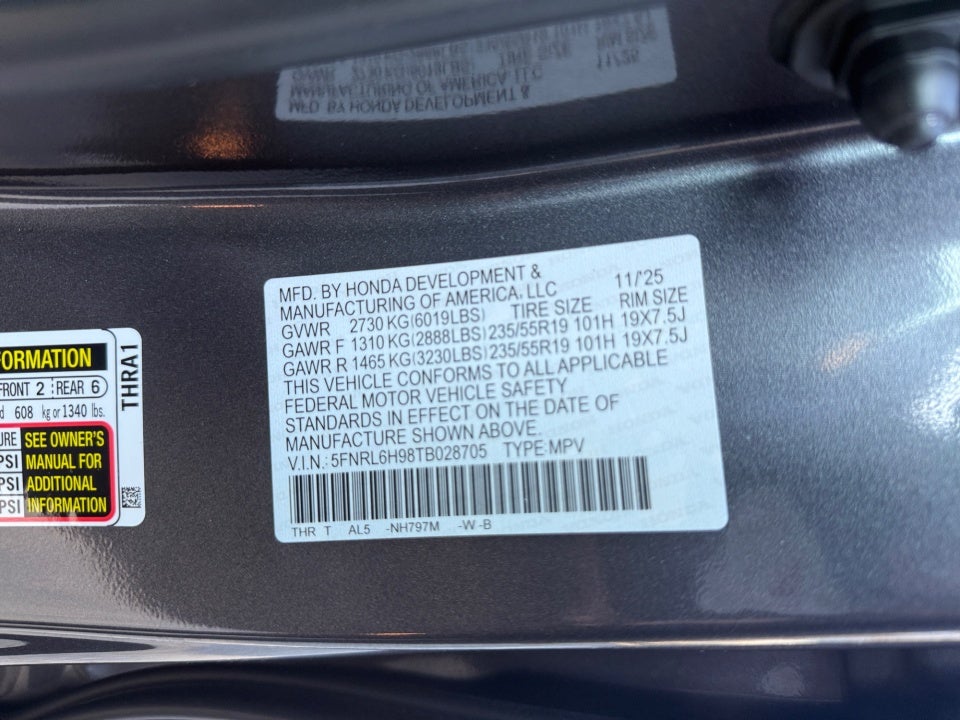 2026 Honda Odyssey Elite