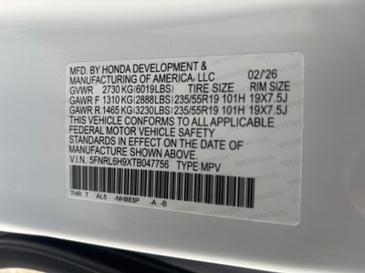 2026 Honda Odyssey Elite