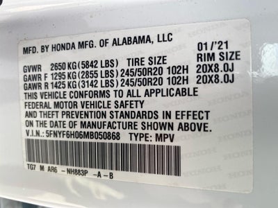 2021 Honda Pilot Elite