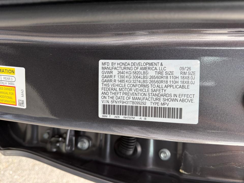 2026 Honda Passport RTL