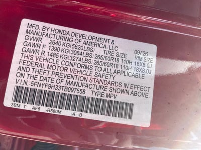2026 Honda Passport RTL