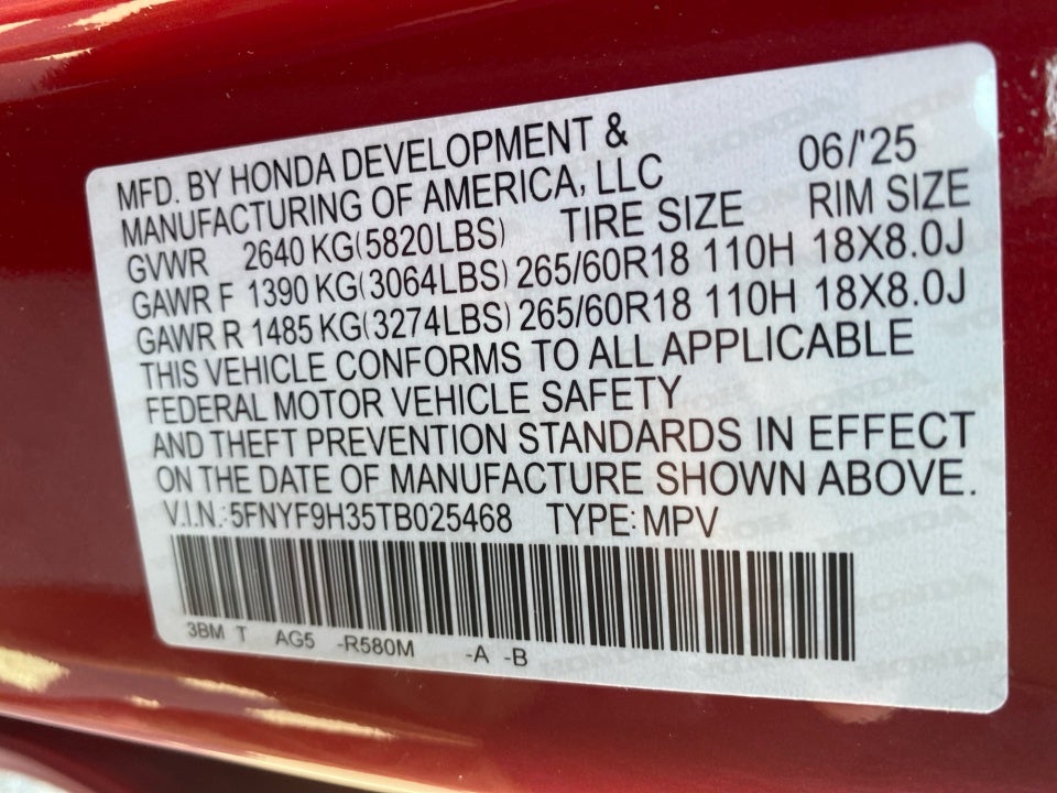 2026 Honda Passport AWD RTL