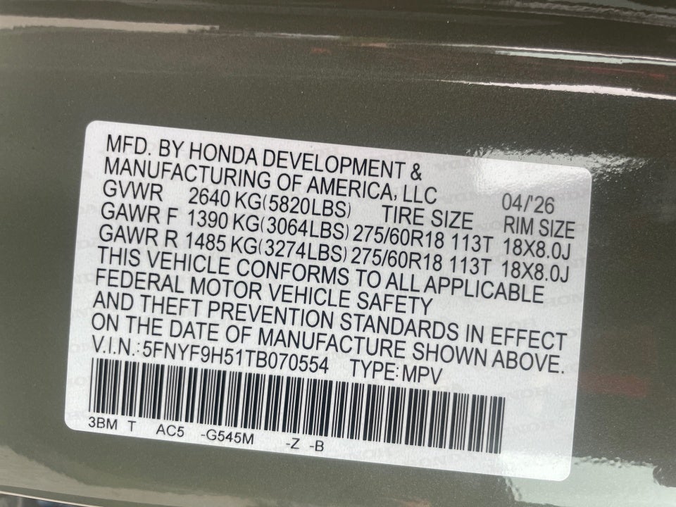 2026 Honda Passport AWD TrailSport