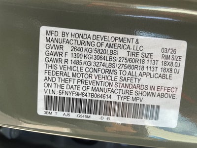 2026 Honda Passport AWD TrailSport Elite Blackout