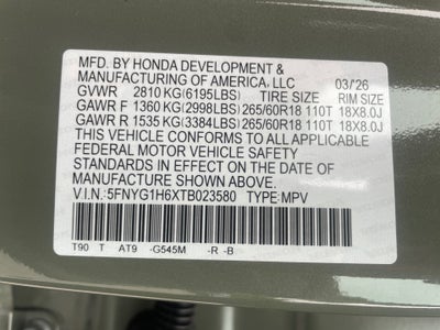 2026 Honda Pilot TrailSport