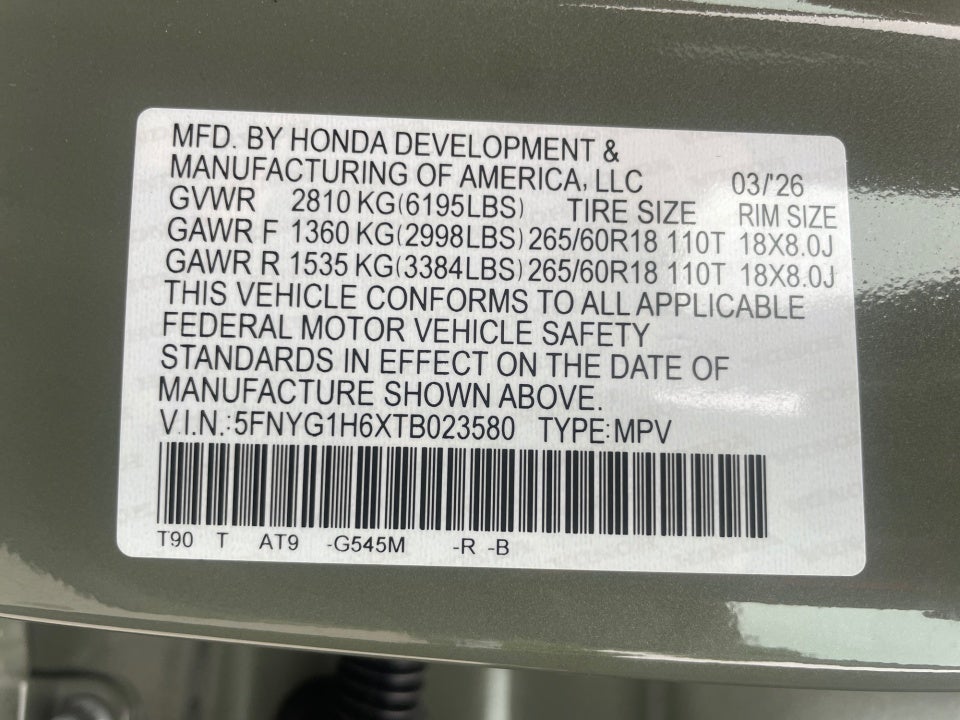 2026 Honda Pilot TrailSport