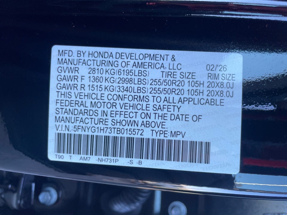 2026 Honda Pilot Touring