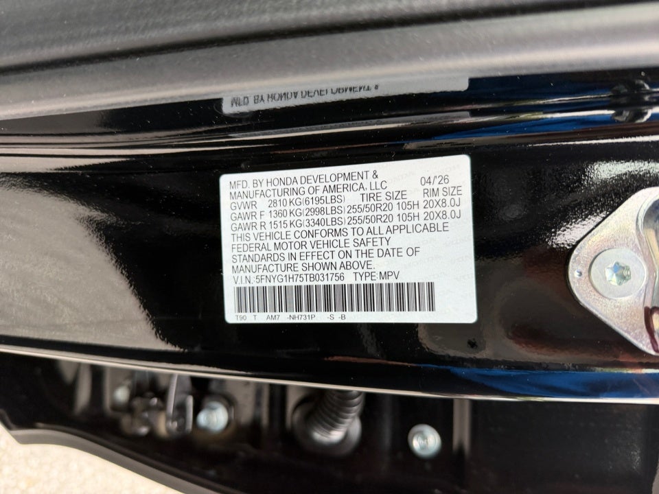 2026 Honda Pilot Touring