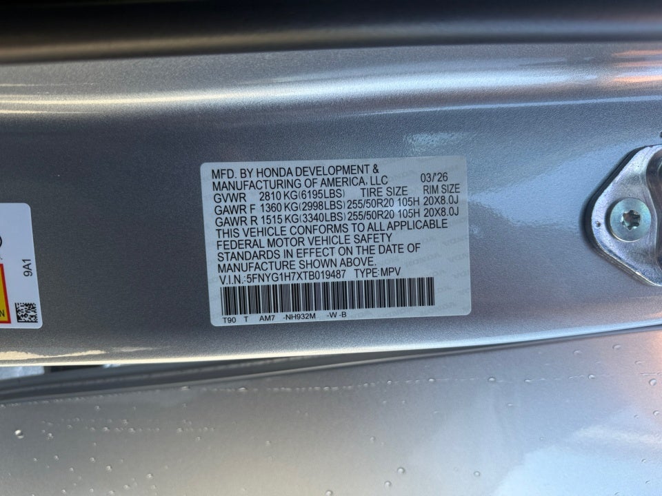 2026 Honda Pilot Touring