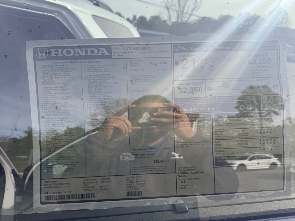 2026 Honda Pilot Elite