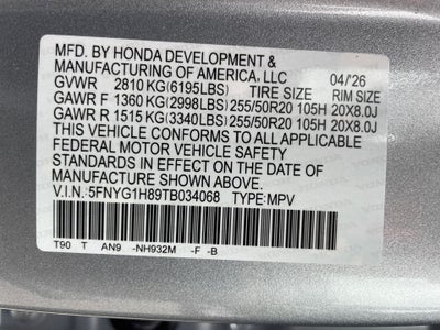 2026 Honda Pilot Elite