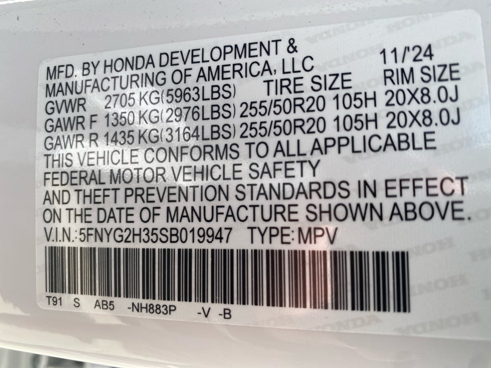 2025 Honda Pilot Sport