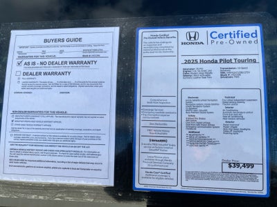 2025 Honda Pilot Touring