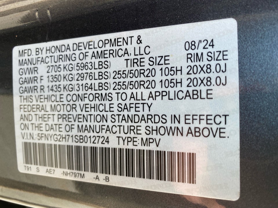 2025 Honda Pilot Touring