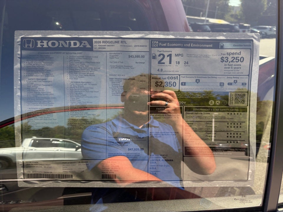 2026 Honda Ridgeline RTL