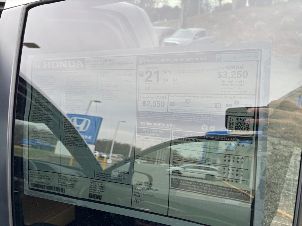 2026 Honda Ridgeline RTL