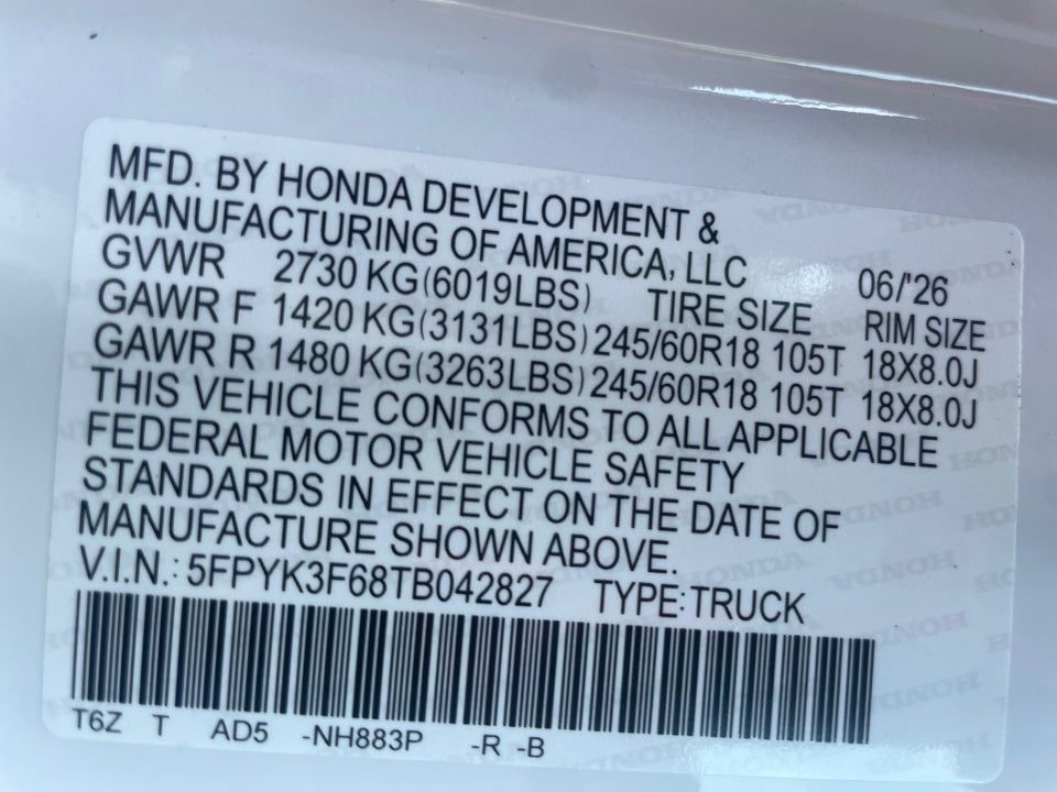 2026 Honda Ridgeline TrailSport