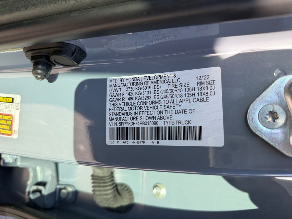 2023 Honda Ridgeline RTL-E