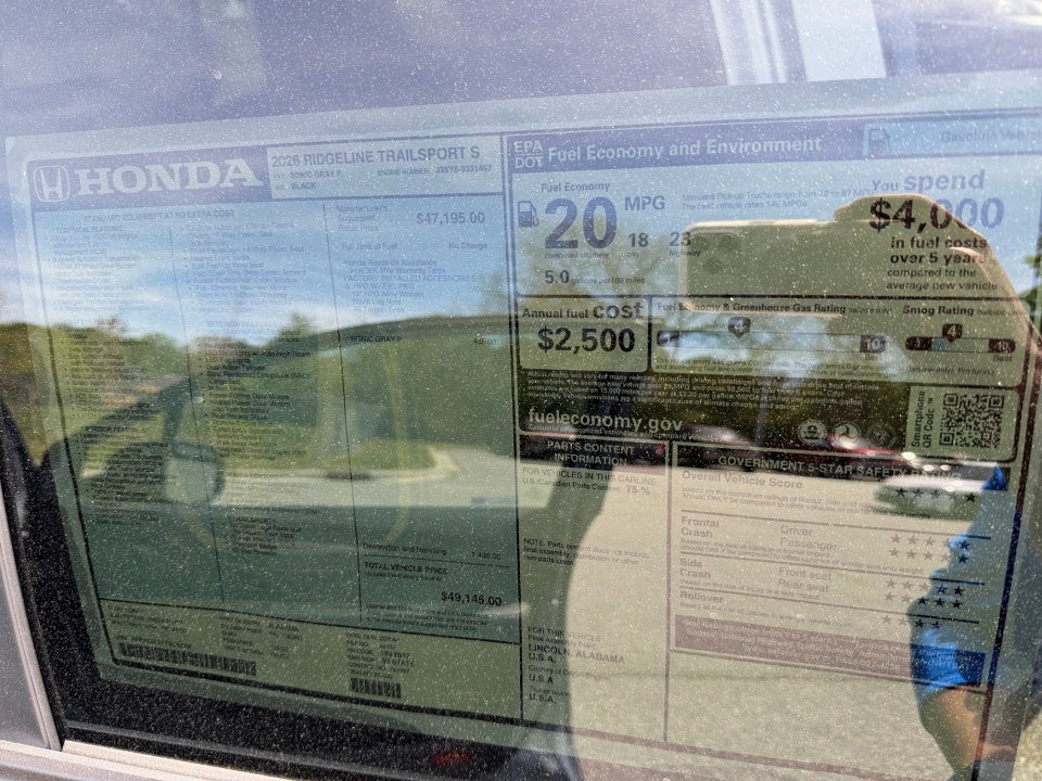 2026 Honda Ridgeline TrailSport+