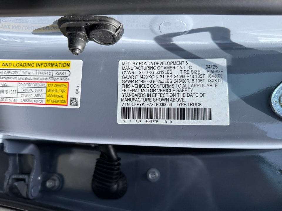 2026 Honda Ridgeline TrailSport+