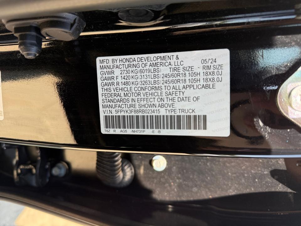 2024 Honda Ridgeline Black Edition