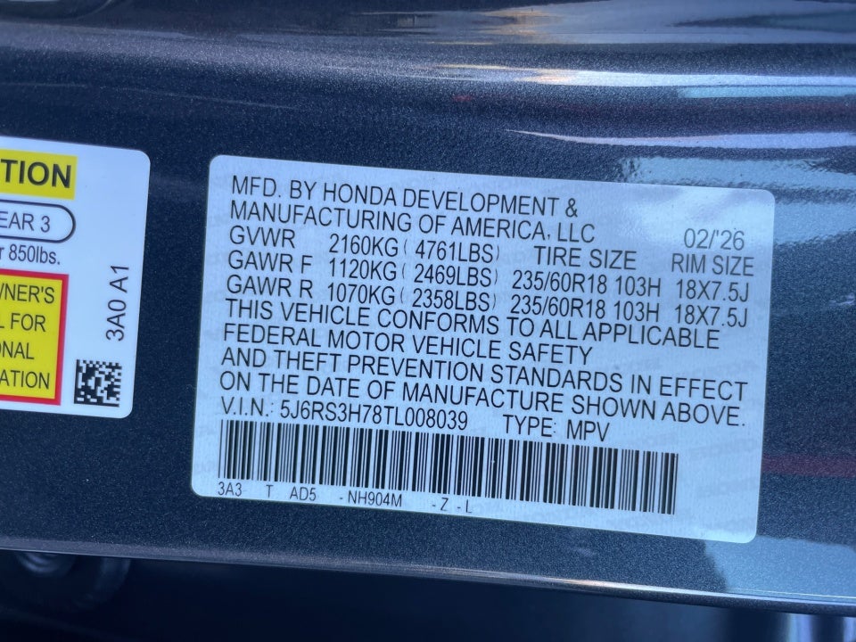 2026 Honda CR-V EX-L 2WD