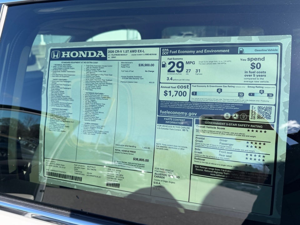 2026 Honda CR-V EX-L AWD